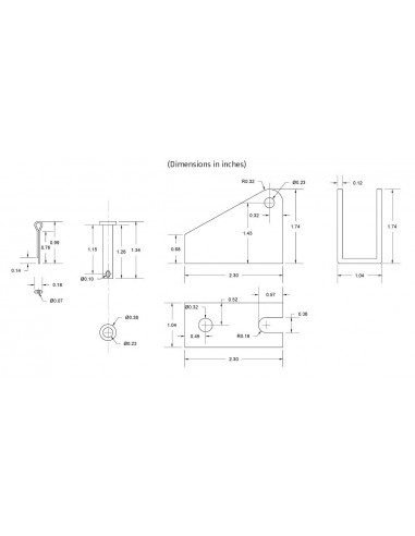 Mounting braket for linear actuator MPP-SF5