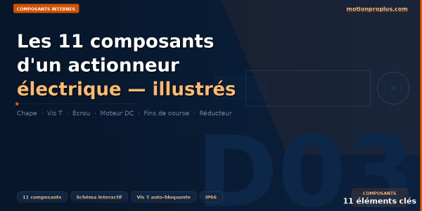 Les 11 composants internes d'un actionneur électrique